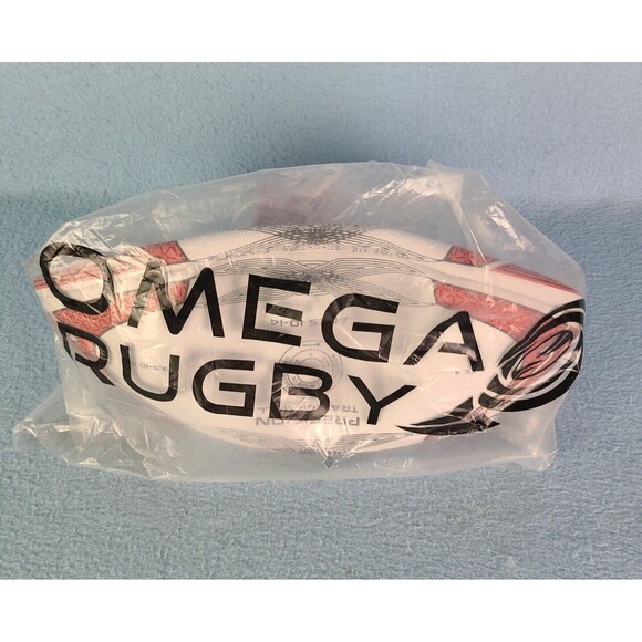 Precision Omega Rugby trainer ball Match Ball Size 4 Red/black age 10-14
